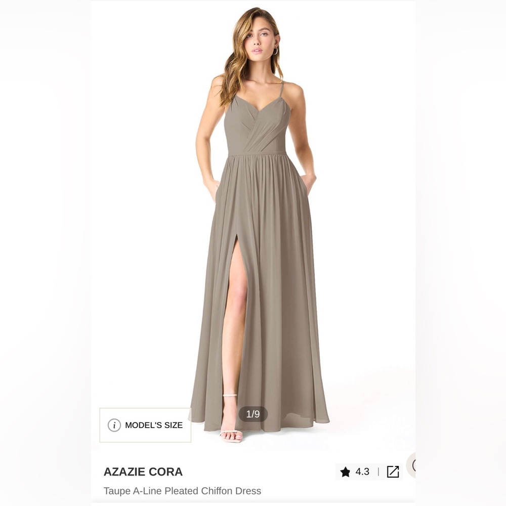 Taupe Azazie Dress